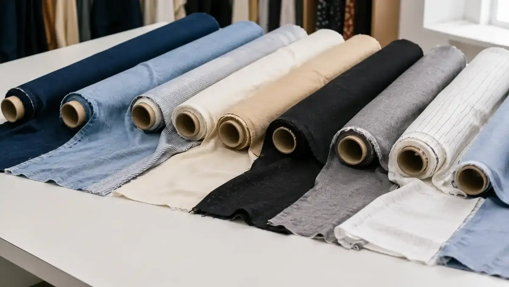 Pakistan apparel fabric manufacturer — knitted and woven fabric rolls for garment manufacturers in USA, UK and Europe