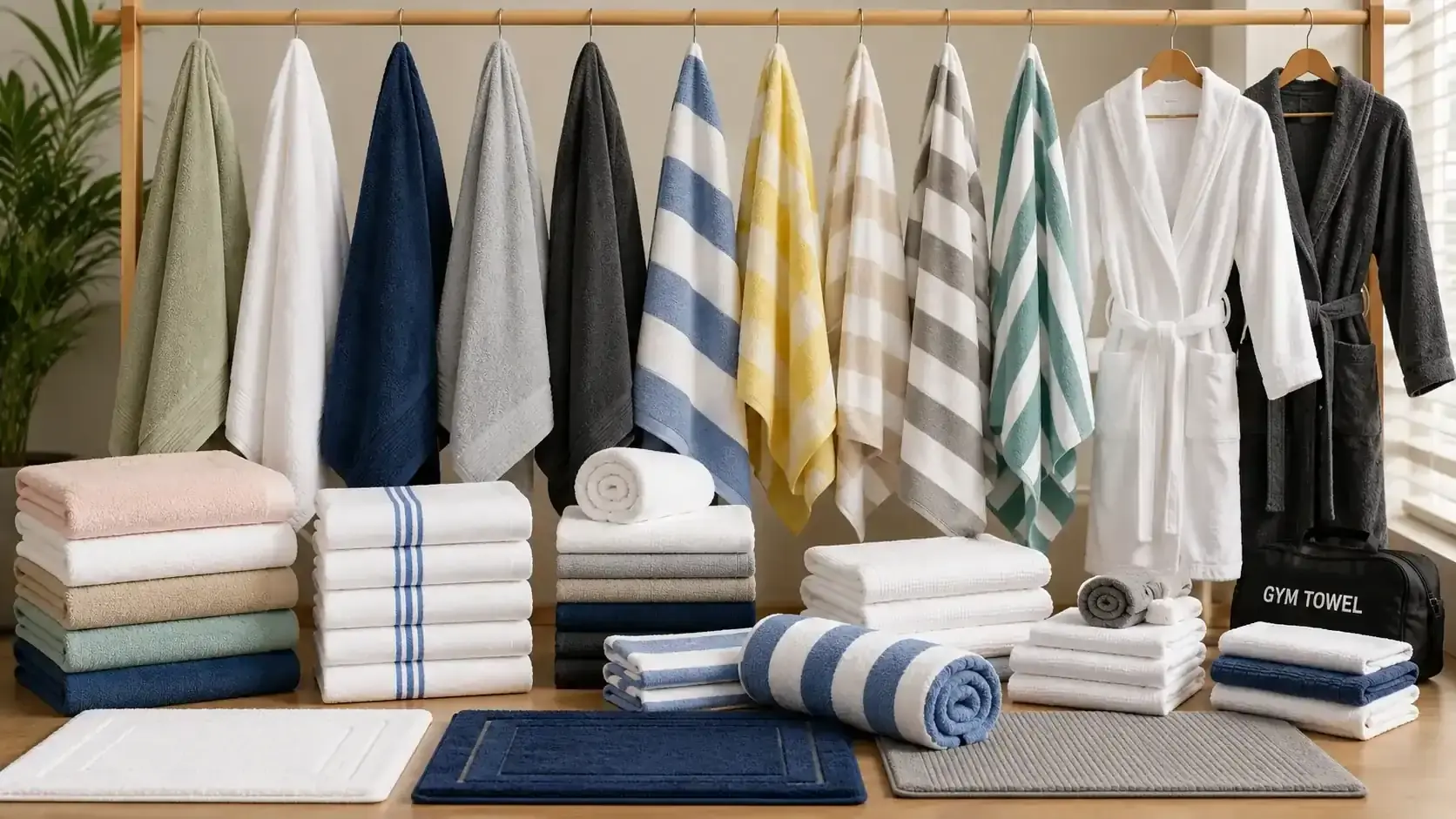 Pakistan bath linen manufacturer — hotel and retail towels and bathrobes for USA, UK and Europe