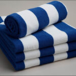 Cabana Stripe Pool Towel, 100% Cotton